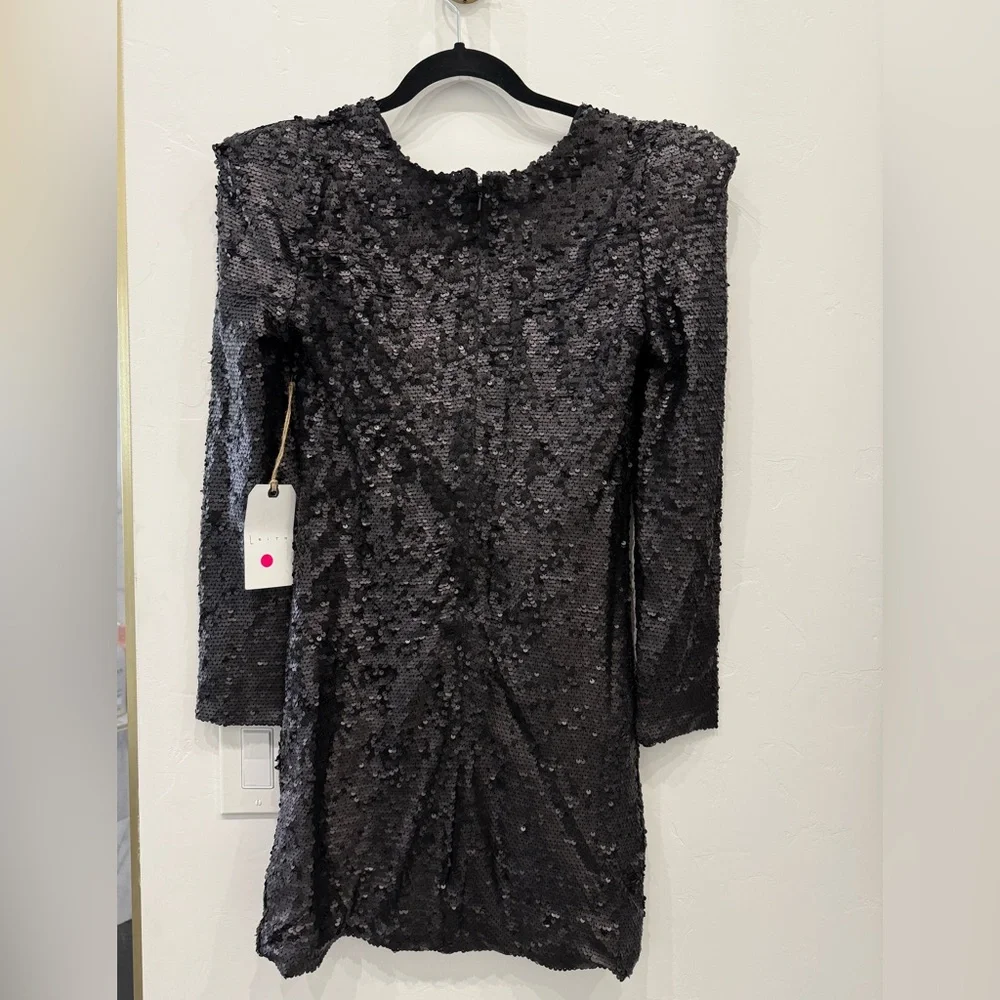 Leith Black Off the Shoulder Long Sleeve Bodycon Dress